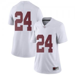 Women's Alabama Crimson Tide #24 Clark Griffin White Limited NCAA College Football Jersey 2403LXWU5